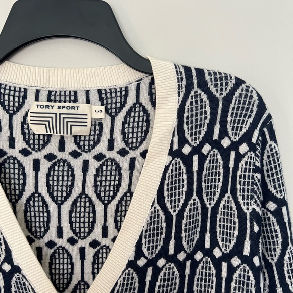 Tory Burch Jacquard Cardigan - Picture 2 of 3